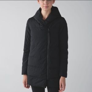 Lululemon Black Puffy Blanket Coat Jacket Size 6